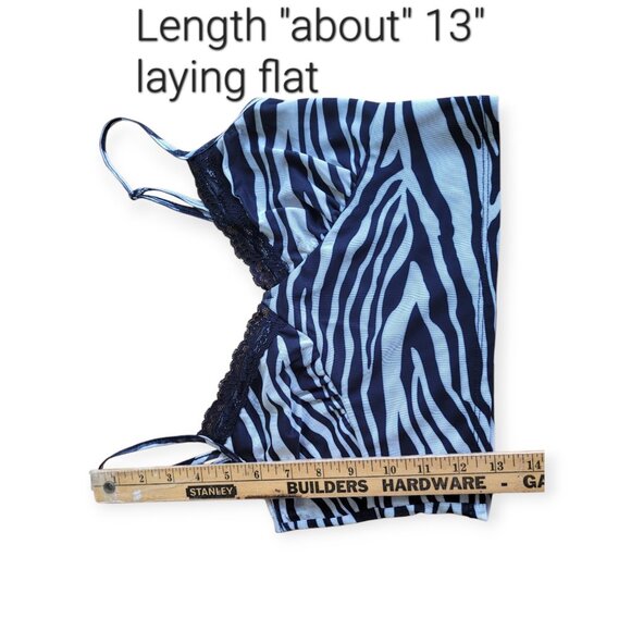 Y2K Zebra Mesh Tank Top by Full Tilt Size M - Picture 8 of 10